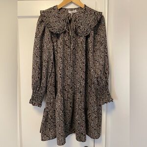 🎁 NWT MNG Peter-Pan Collar Paisley Print Dress